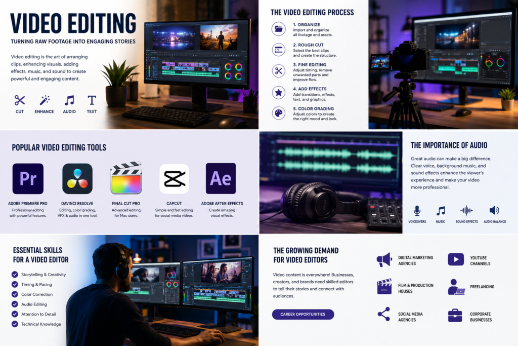 graphic designing + video editing