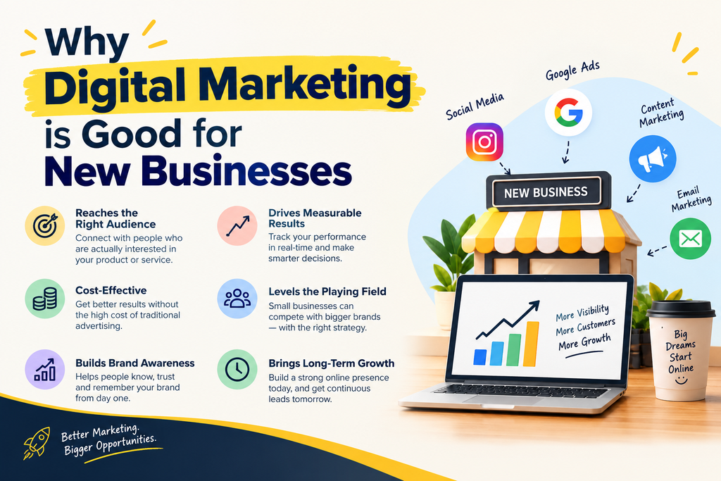 why digital marketing is good for new buisnesses